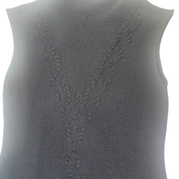 WHIM Cashmere Blend Black Knit Dress Women's SZ M - Picture 10 of 13